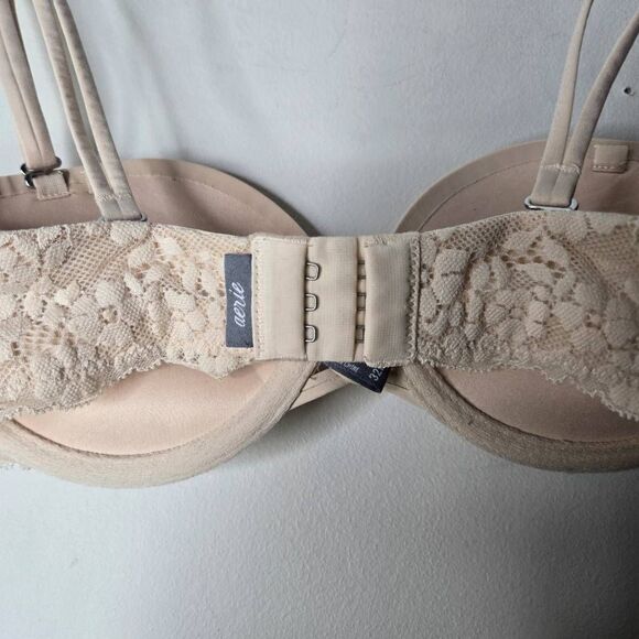 Aerie Push Up Ultimate Bra Size 32B Underwire Beige - Picture 4 of 5